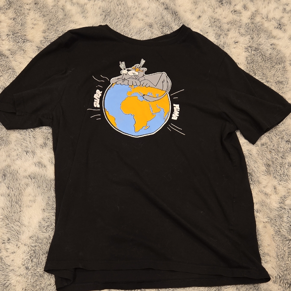 Puma Black T-Shirt with Cat
